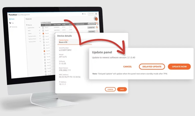 Легко переглядати інформацію про пристрій та користувачів